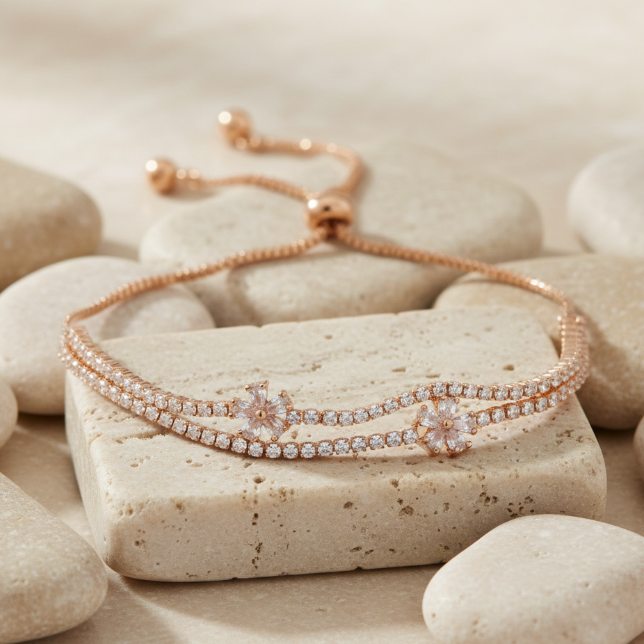 Aashika Adjustable Slider Bracelet jewellery product view 1