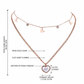 Pearl Heart 2 Layer Chain Necklace jewellery product view 7