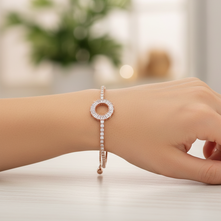 Round Adjustable Slider Bracelets jewellery product view 7