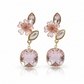 Pink Blossom Elegance Drop Earrings jewellery product view 7