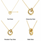 Nandini Roman Letter Gold Necklace jewellery product view 10