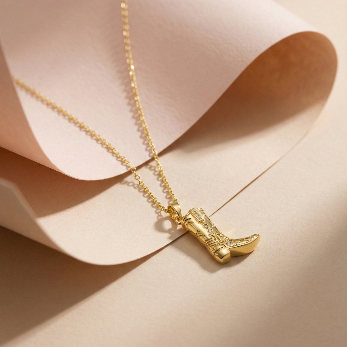 Aurielle Luxe Boot Necklace jewellery product view 4