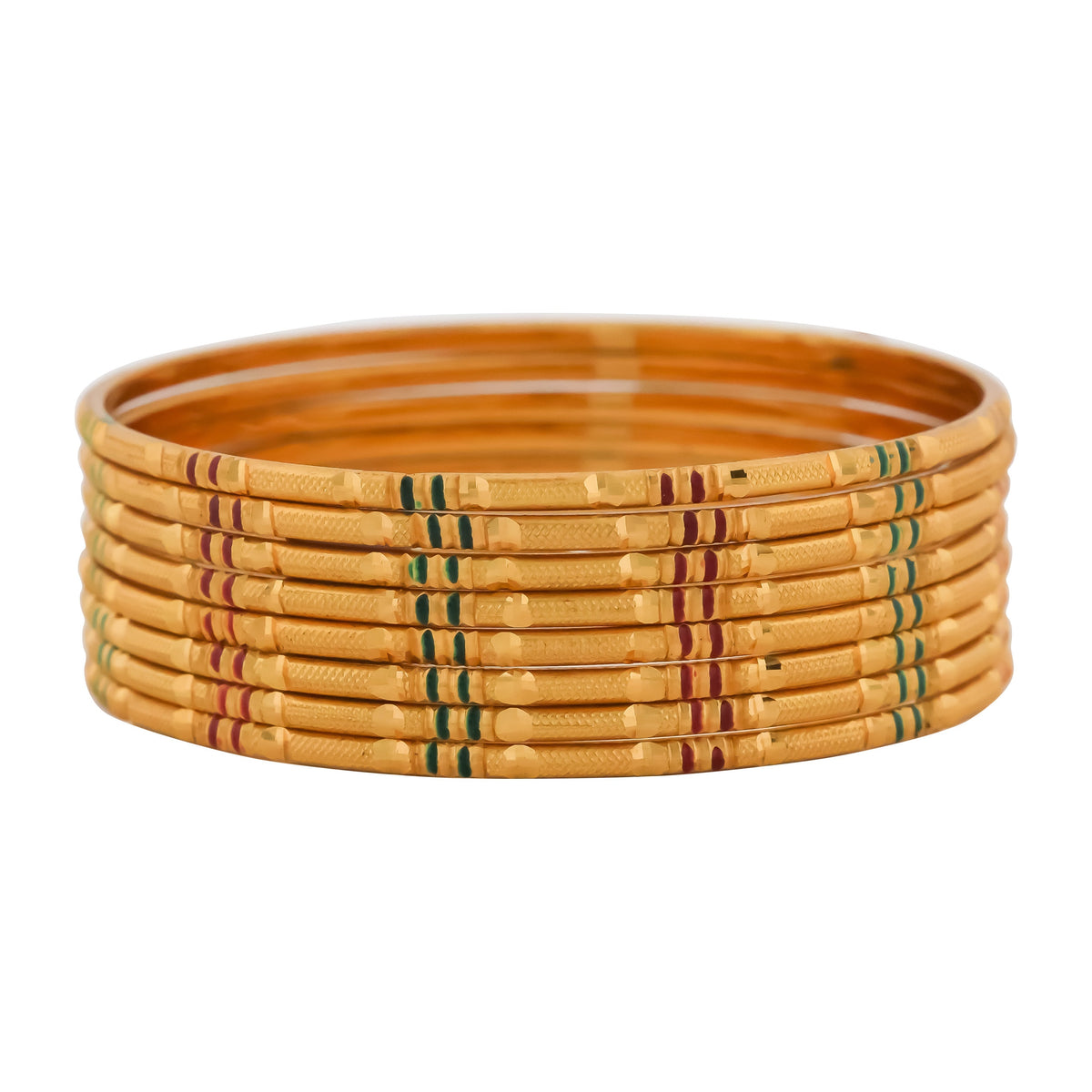 Jiswika Traditional Gold Bangles jewellery product view 6