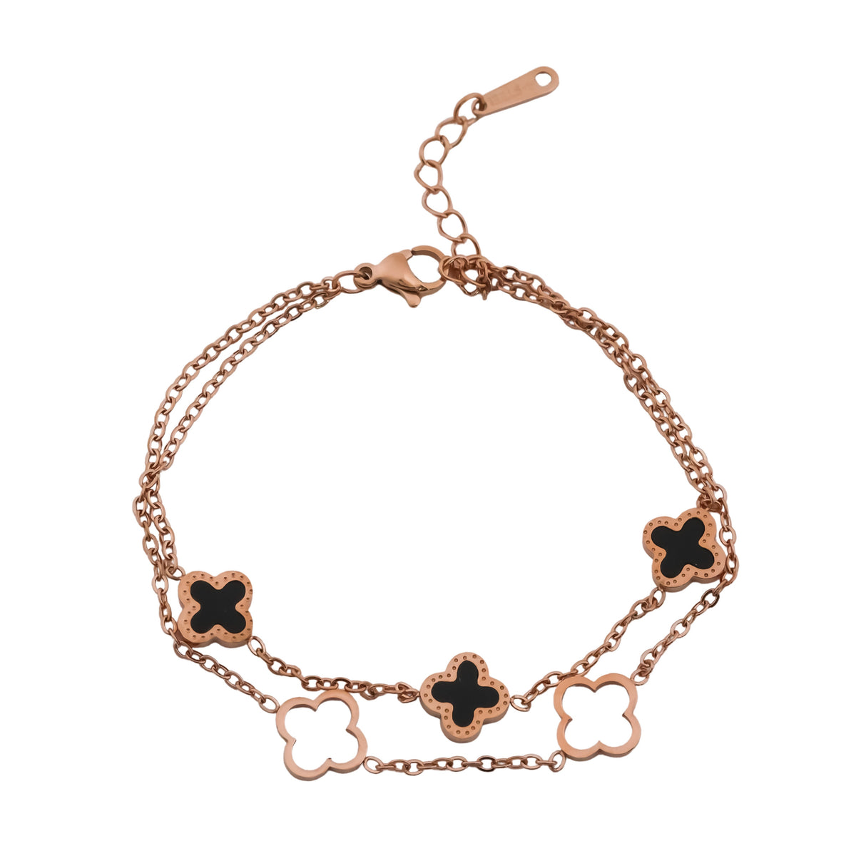 Luxe Clover Charm Bracelet jewellery product view 7