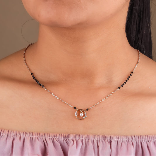 Diyela Pearl Mangalsutra jewellery product view 1