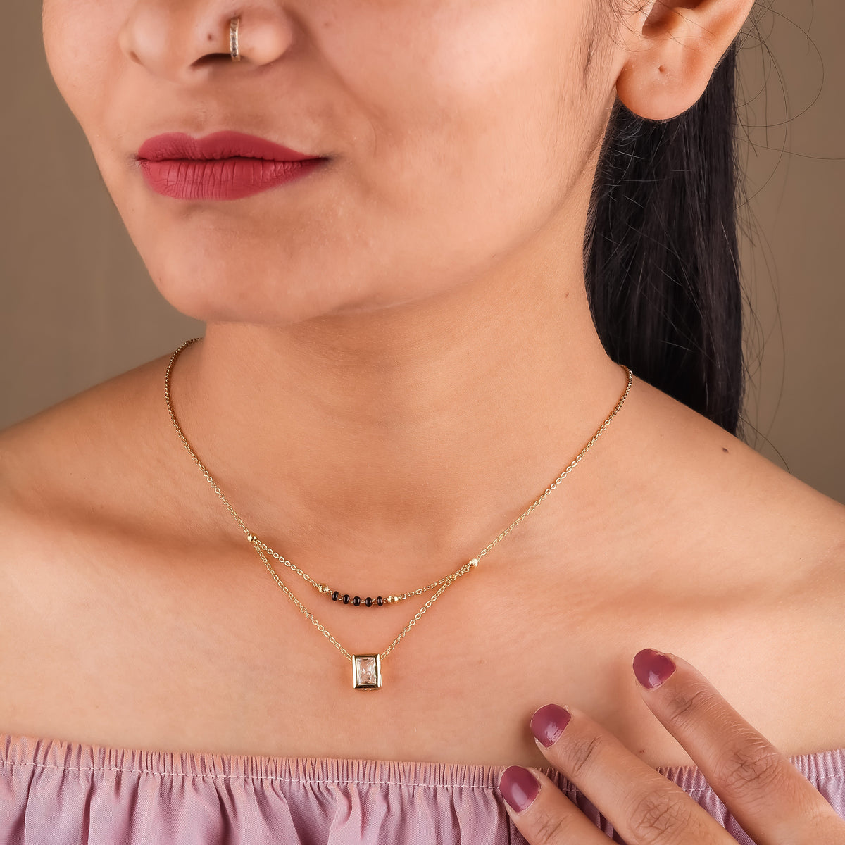 Harini Square Mangalsutra jewellery product view 2