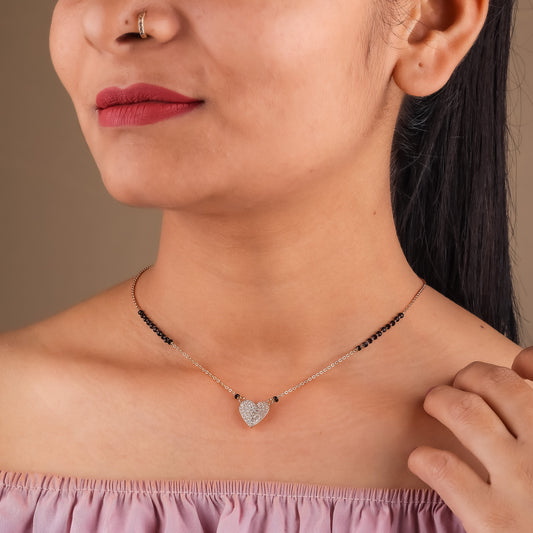 Prayal Heart Mangalsutra jewellery product view 2