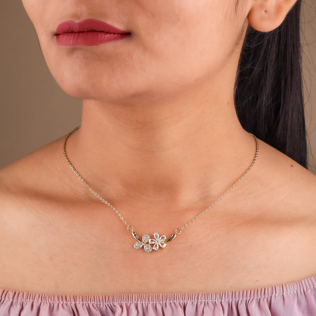 Blossom Grace Necklace style 2 jewellery product view 3