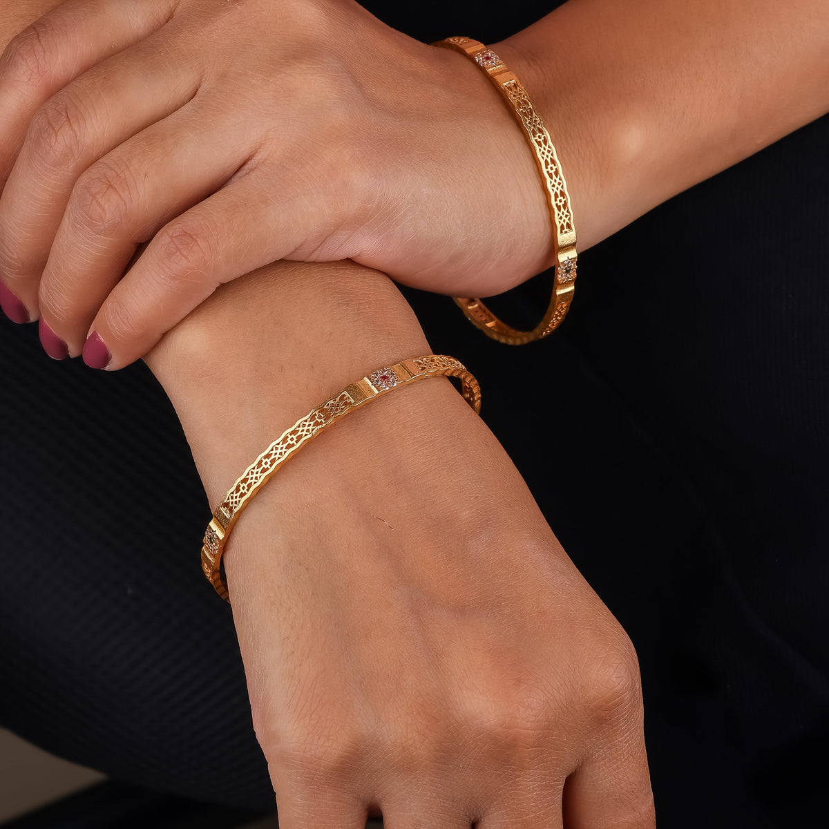 Rani Glow Bangles jewellery product view 3