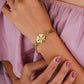 Elite Gold Nazar Clover Bracelet jewellery product view 2