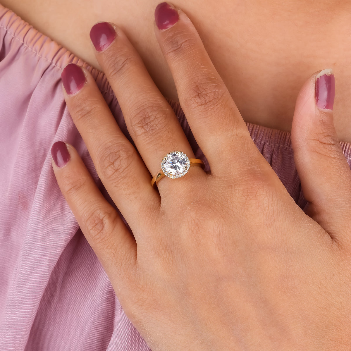 Riya Crystal Ring jewellery product view 2