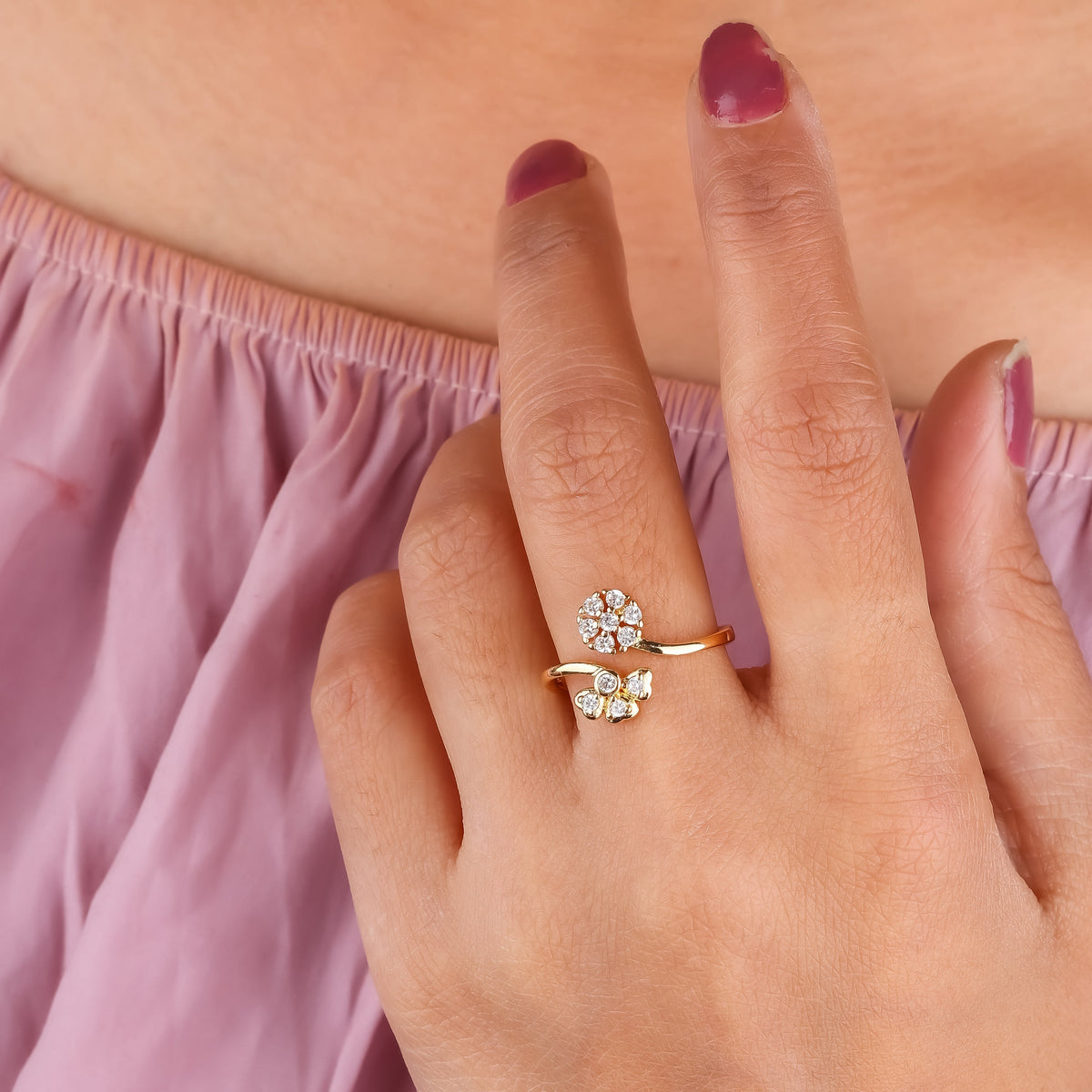 Malini Charms Rings jewellery product view 2