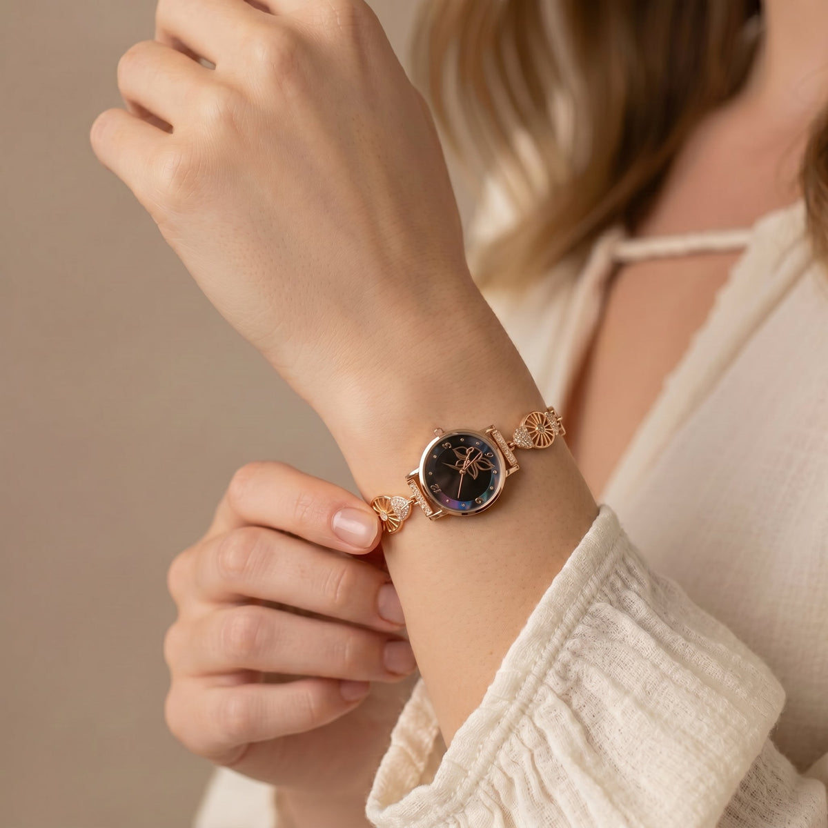 Rose Noir Premium Korean Watch jewellery product view 3