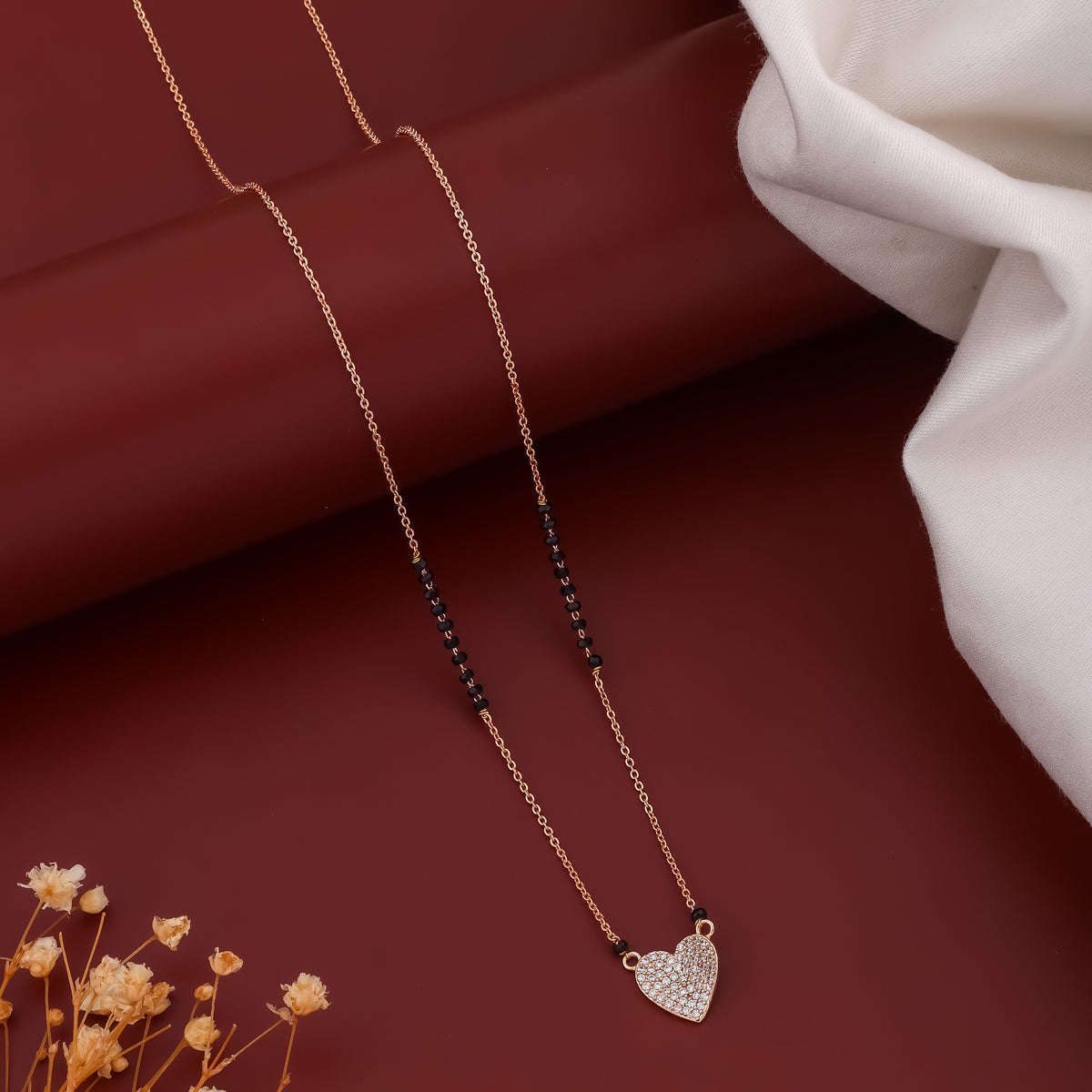Prayal Heart Mangalsutra jewellery product view 1