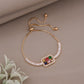Opulent Multicolor Baguette Stone Bracelet jewellery product view 7
