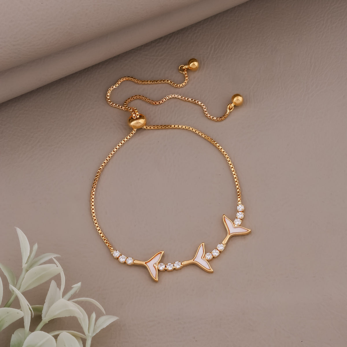 Aurora Wings Gold Bracelet jewellery product view 2