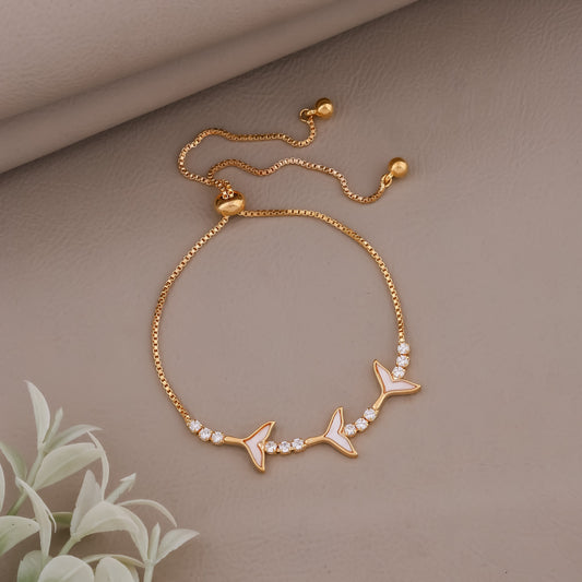 Aurora Wings Gold Bracelet jewellery product view 2