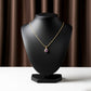 Purple Amethyst Gold Pendant Necklace jewellery product view 6