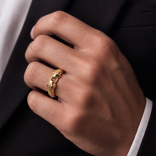 Royal Twin Beast Ring jewellery product view 2