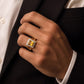 Elite Square Stone Ring jewellery product view 2