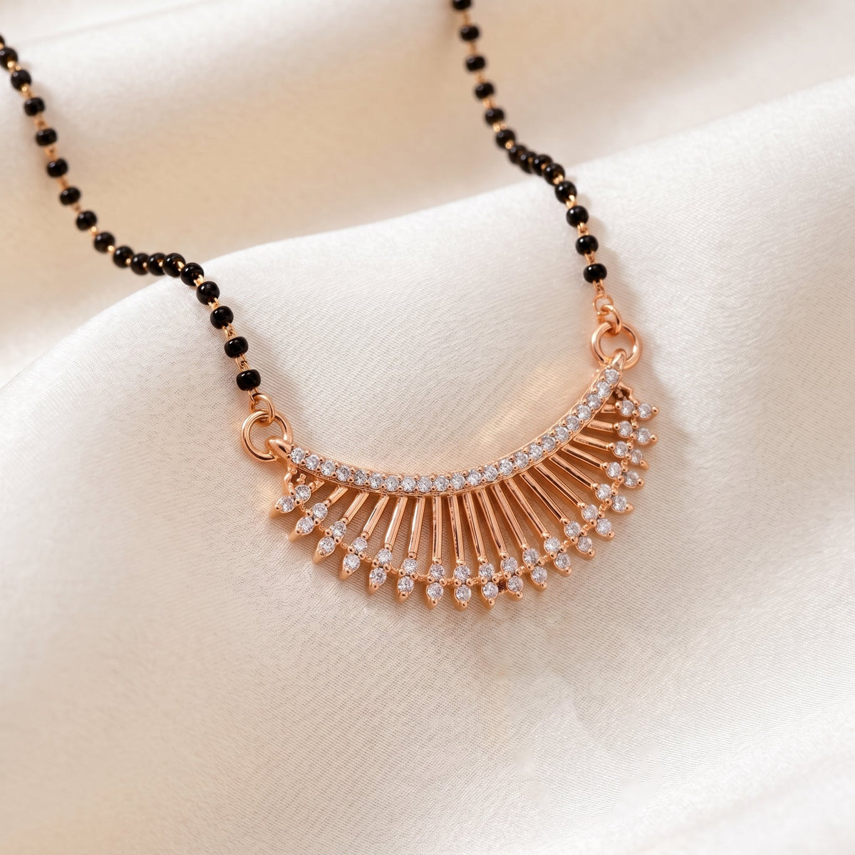 Apsara Sparkle Mangalsutra jewellery product view 1
