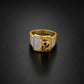 Om Power Gold Ring jewellery product view 1